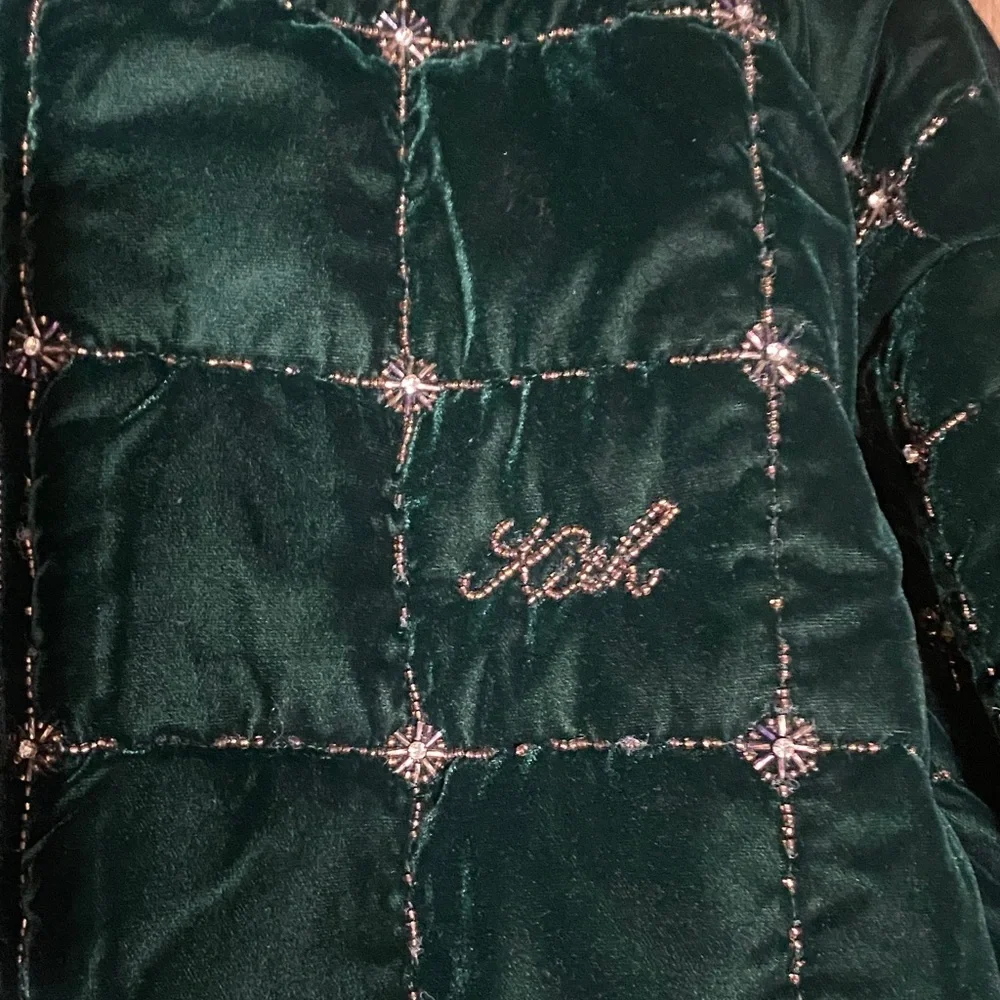 KITH MENS Green BEADED VELVET Jacket - Picture 7 of 11